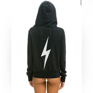 AVIATOR NATION BOLT HOODIE - CHARCOAL